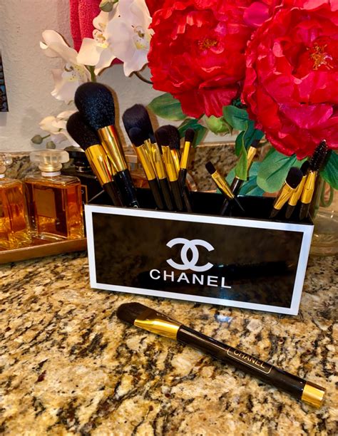 chanel inspired makeup holder|Chanel Make up Holder .